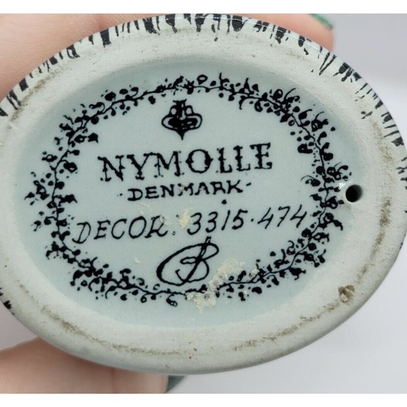 Vintage Nymolle Denmark Ceramic Angel Candleholder by Jacob E Bang - Picture 7 of 8